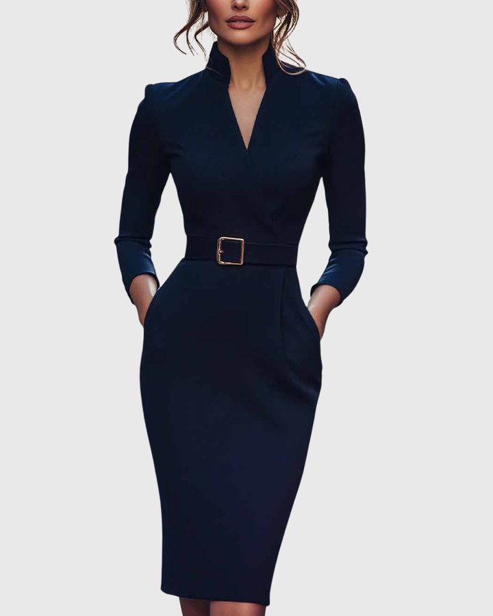 Camille | La Robe Maxi Power Ceinturée