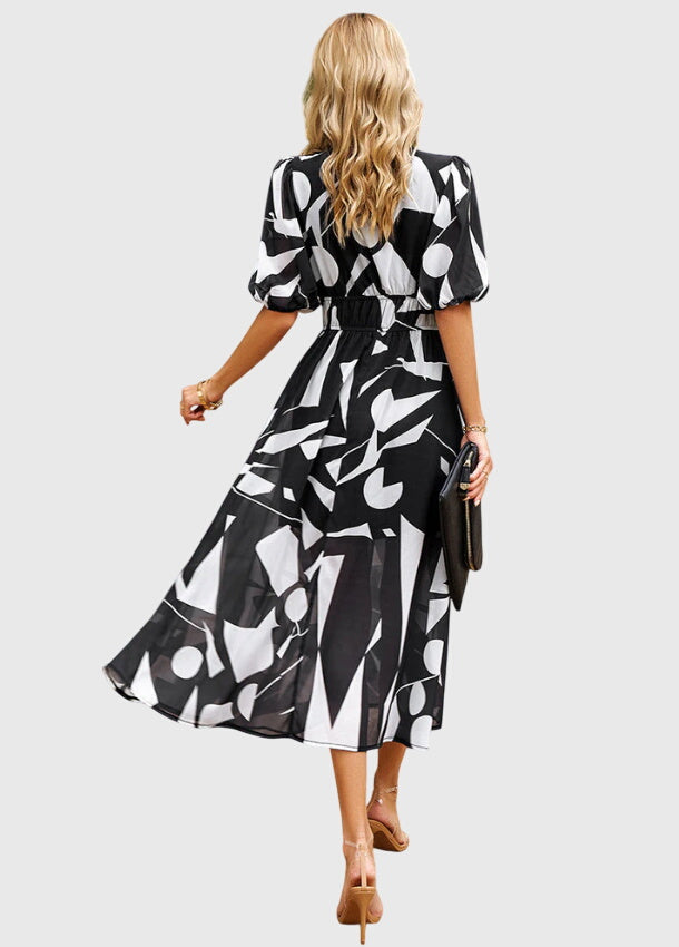 Merlin | Robe Midi Florale Flatteuse