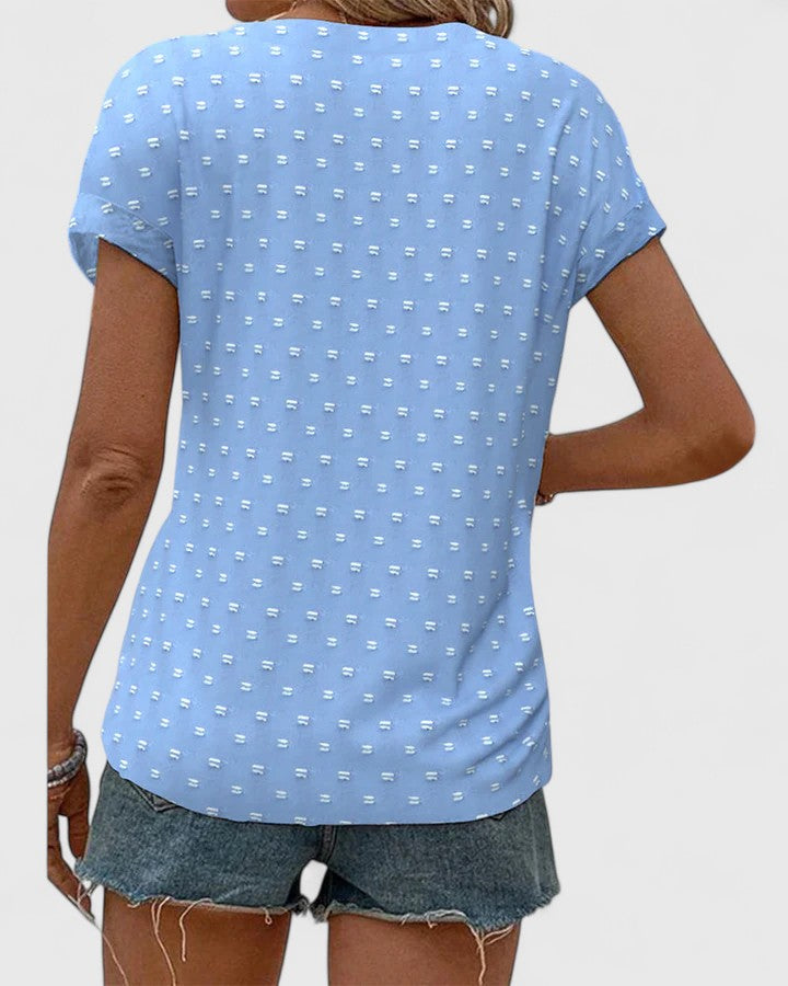 Élodie | Chemise V Neck Confortable