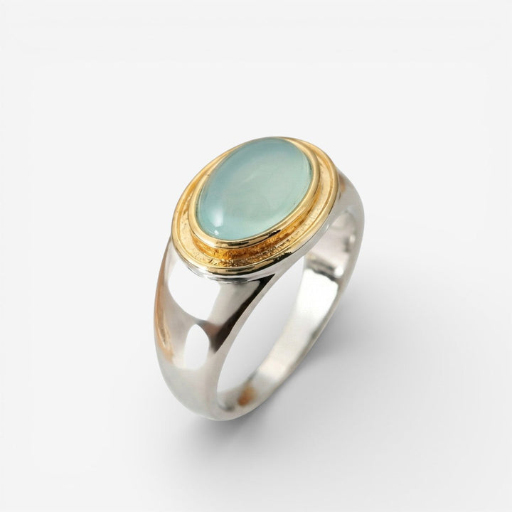 Gabi - Bague en Månsten Grön Vintage