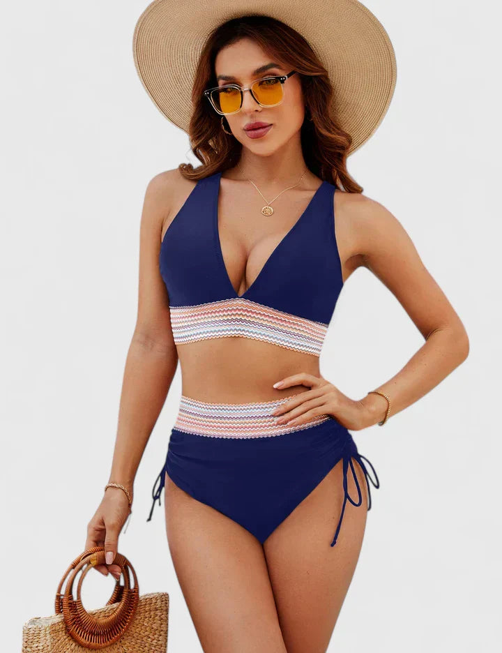 Énora | Ensemble de Bikini Élevé Élégant