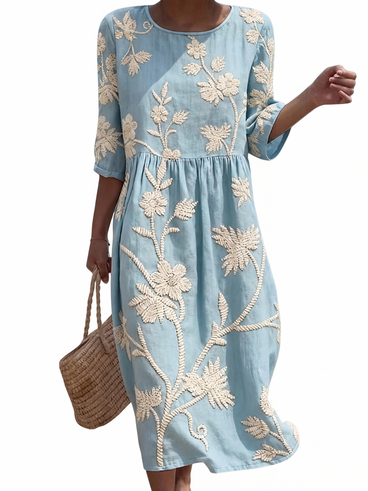 Héloïse - Robe femme décontractée à motifs floraux.