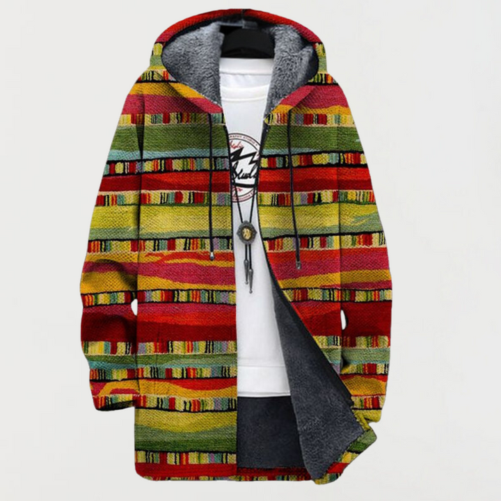 Fabienne | Cardigan avec rayures ethniques