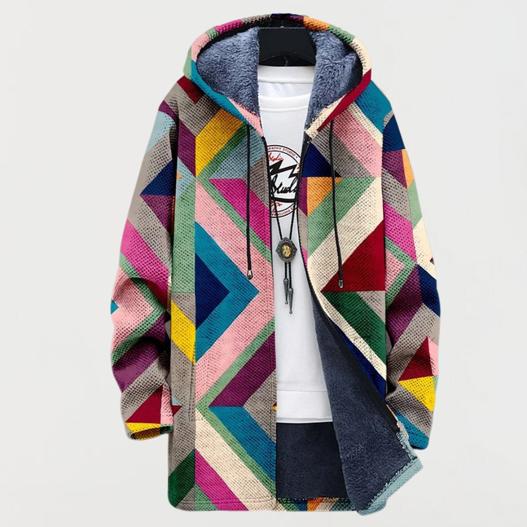 Raymonde | Veste avec motif géométrique artistique