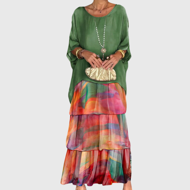 Patricia | Robe Élégante Longue et Fluide