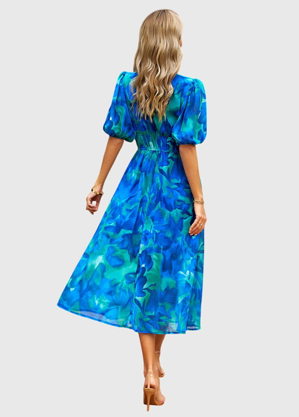 Merlin | Robe Midi Florale Flatteuse