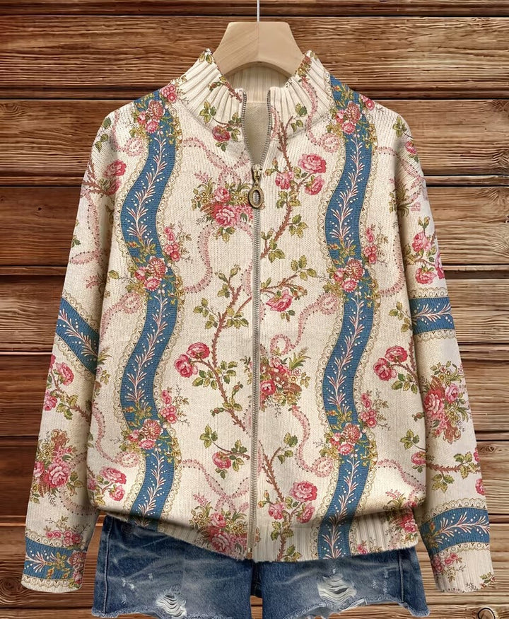 Camila - Cardigan à Fleurs de Grimpante