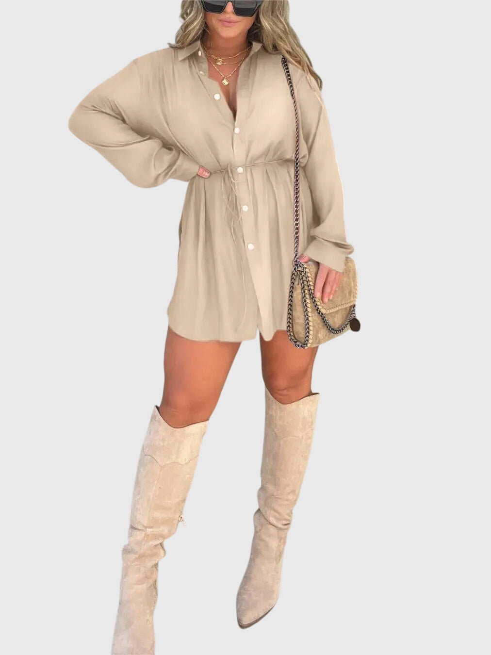 Sylvie | Robe Salopette Élégante